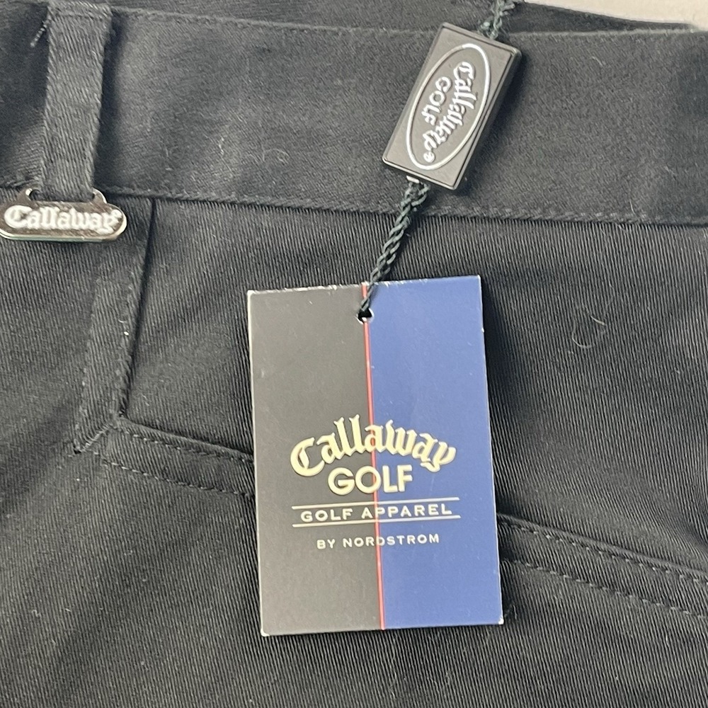 Callaway by Nordstrom CW365 Black‎ Flat Front Women's Golf Shorts Size 12 NWT - Picture 4 of 11